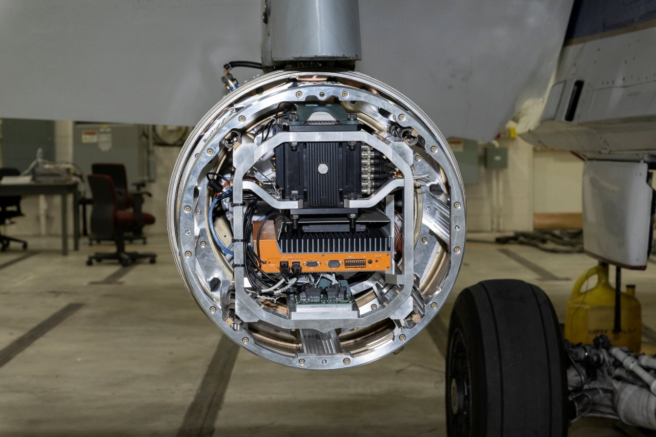 Open backside of the Psionic Space Navigation Doppler Lidar.