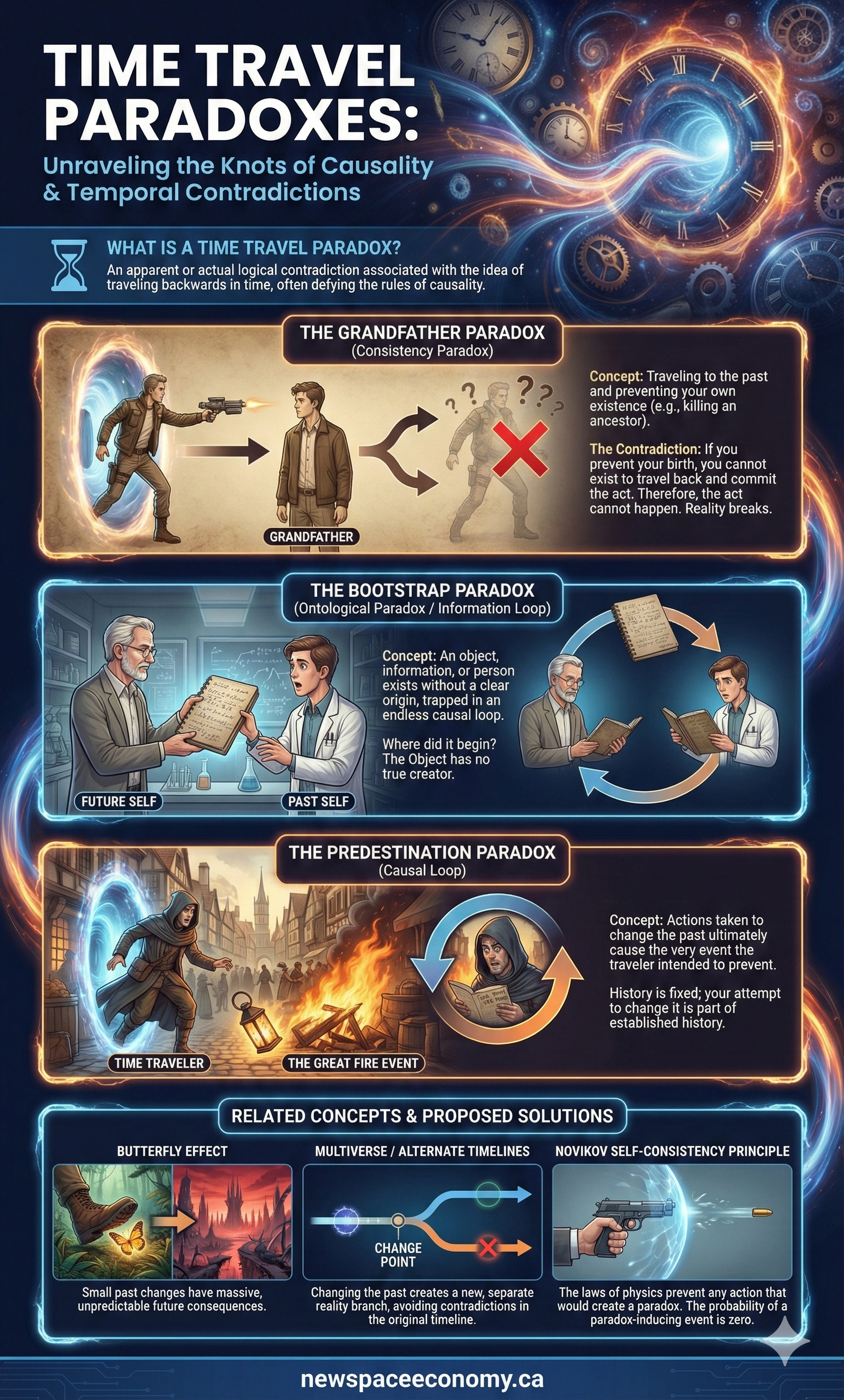 TIME TRAVEL PARADOXES: