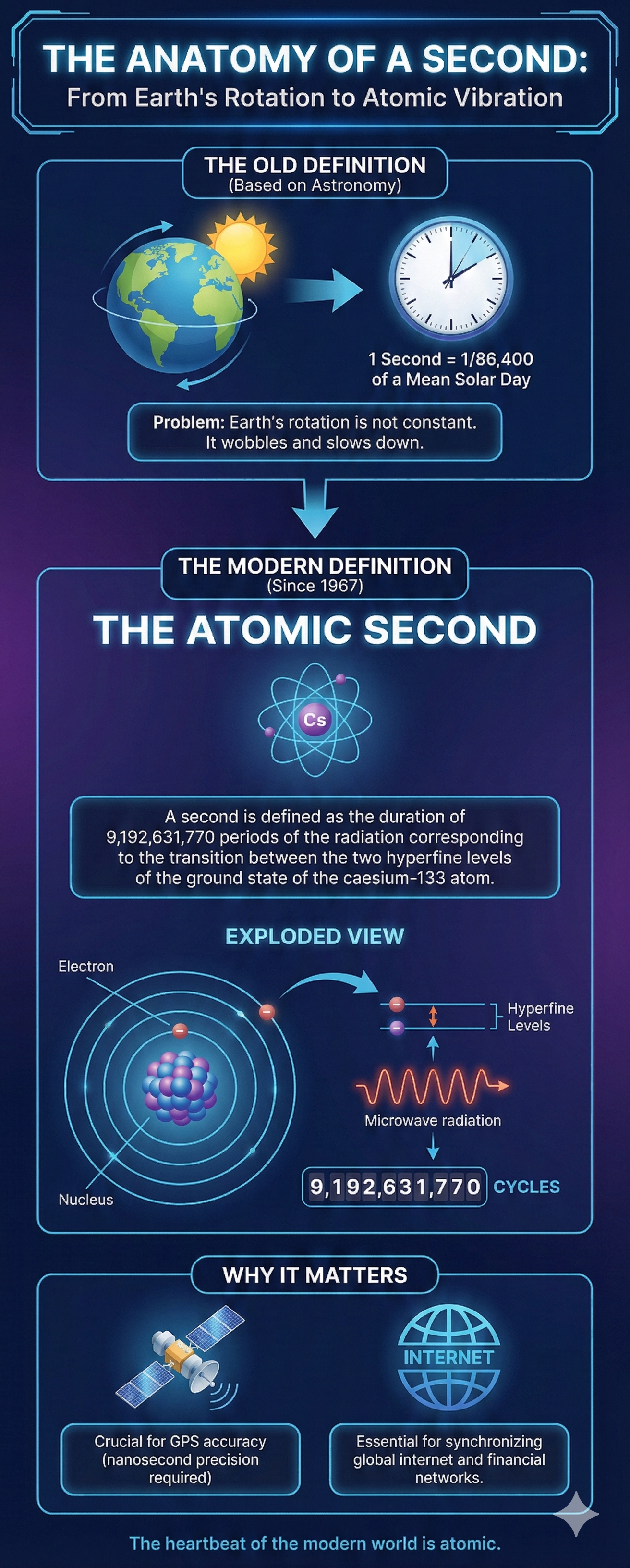 THE ANATOMY OF A SECOND: From Earth's Rotation to Atomic Vibration