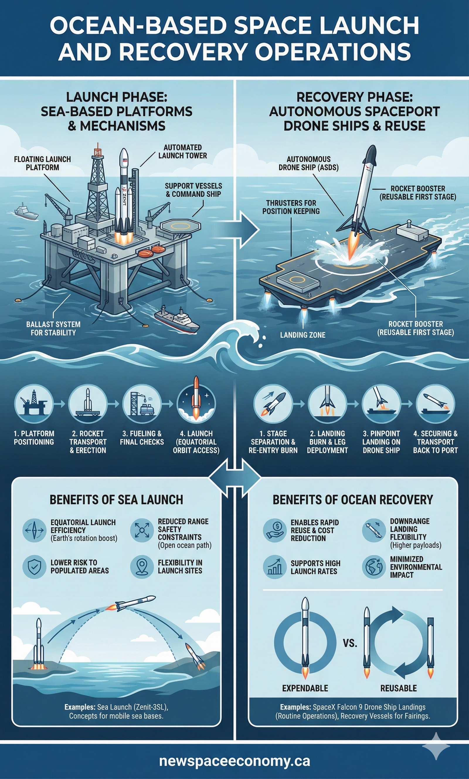 OCEAN-BASED SPACE LAUNCH AND RECOVERY OPERATIONS